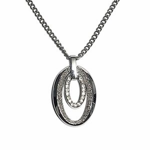 Stainless Steel Double Pendant & Chain Necklace
